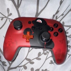 Nintendo Wireless Ergonomic Controller Red Black MARIO for Switch Console